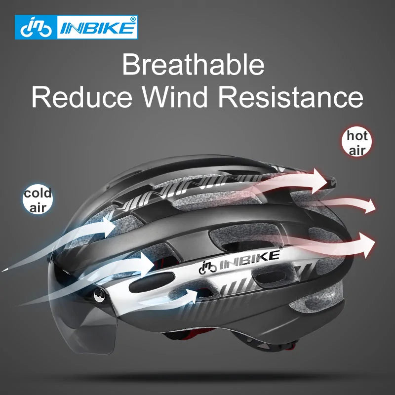 Cycling Helmet with Goggles Ultralight