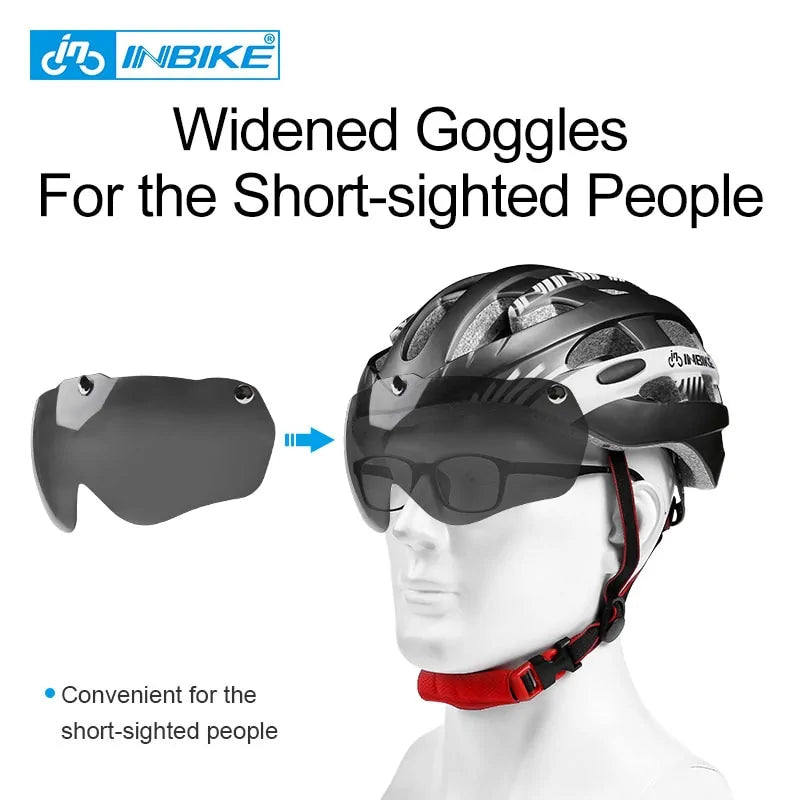 Cycling Helmet with Goggles Ultralight